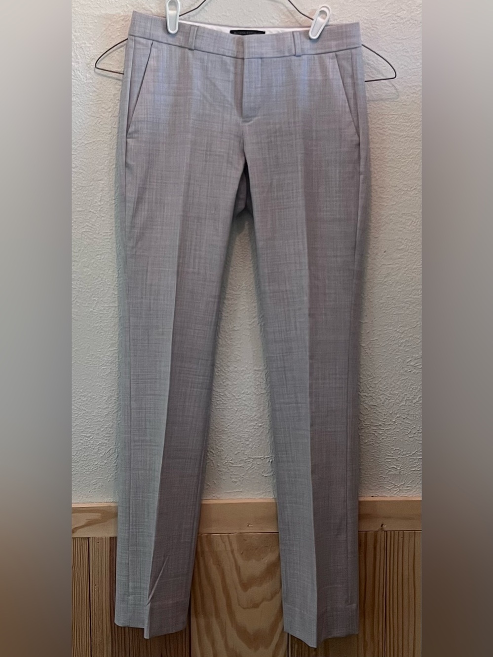 Banana Republic Light Gray Slim Trousers